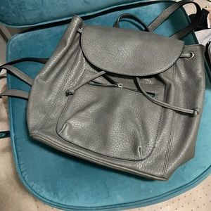 Gray stylish backpack